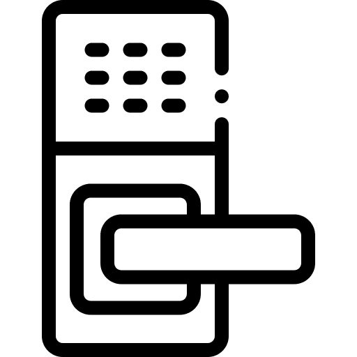 Smart lock electronics door knob smart lock icon