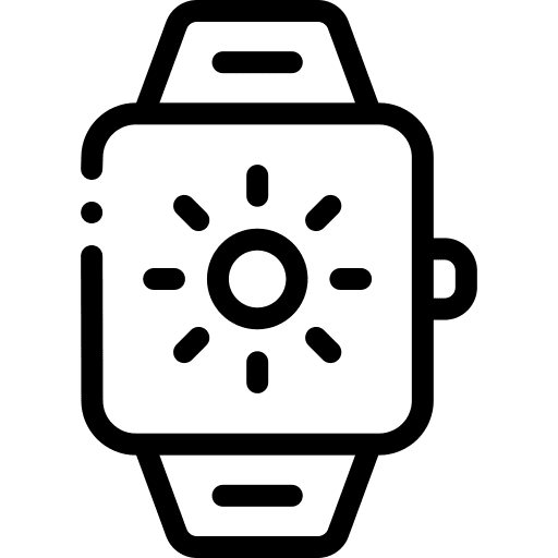 Smartwatch smartwatch electronics sun icon