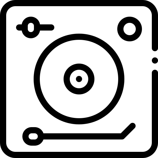 Turntable electronics turntable device icon