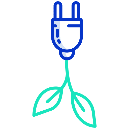 Energy green energy plant save energy icon