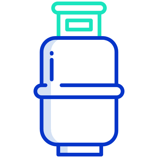 Gas cylinder gas cylinder fuel industry icon