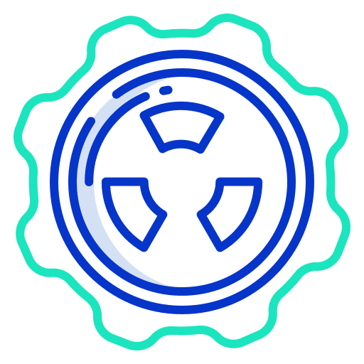 Nuclear radioactive nuclear nuclear energy icon