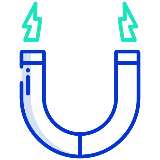 Magnet magnetic attraction magnetism icon