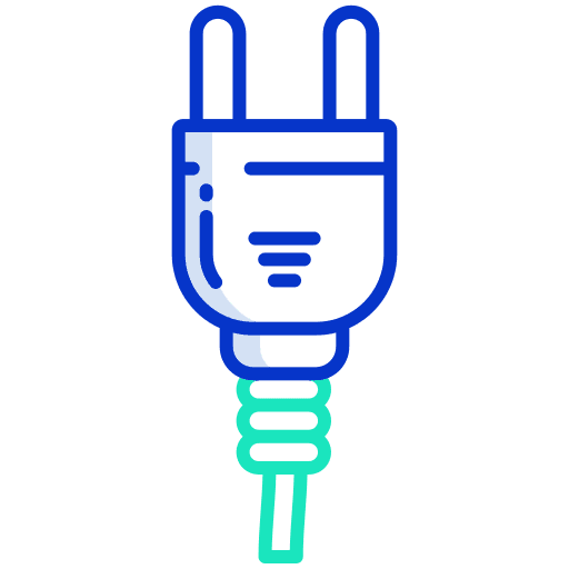 Plug socket electronics plug icon