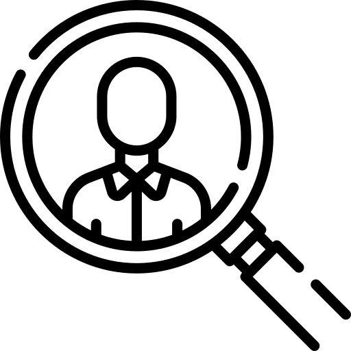 Applicant person human resources search icon