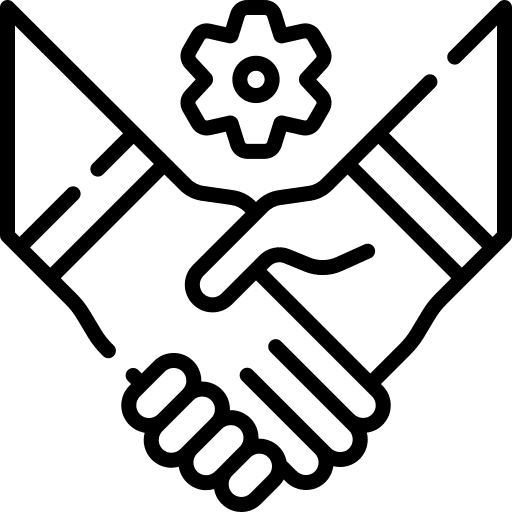 Deal hands and gestures business relationship handshake icon