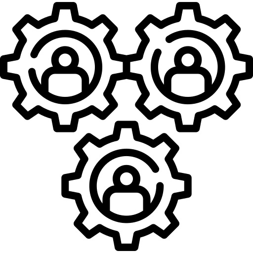 Management user coordination work icon