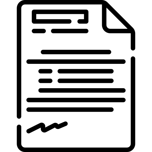 Agreement pen business document icon