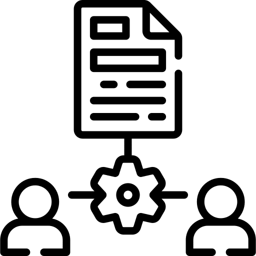 Project management users project management file icon