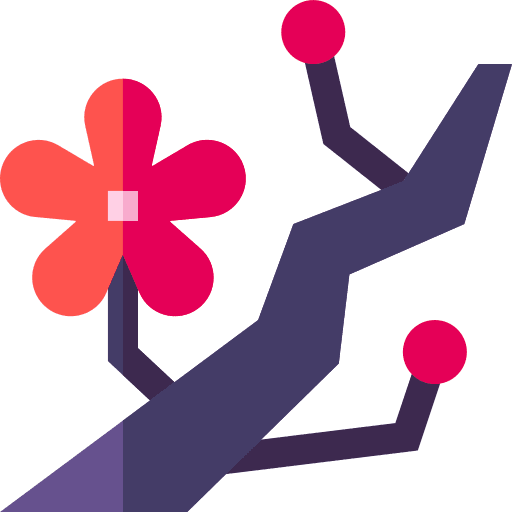 Cherry blossom cherry blossom branch japanese icon