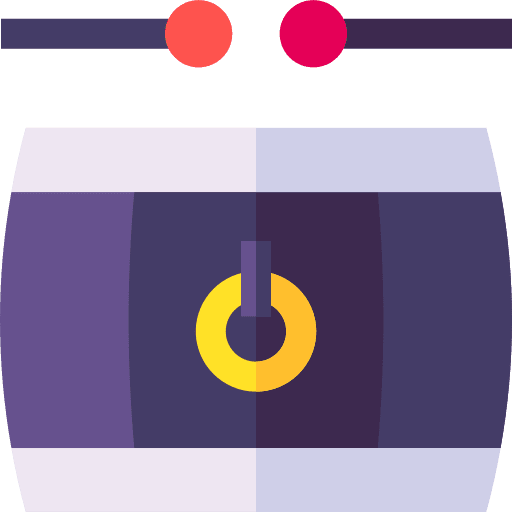 Drum musical instrument drumstick drum icon