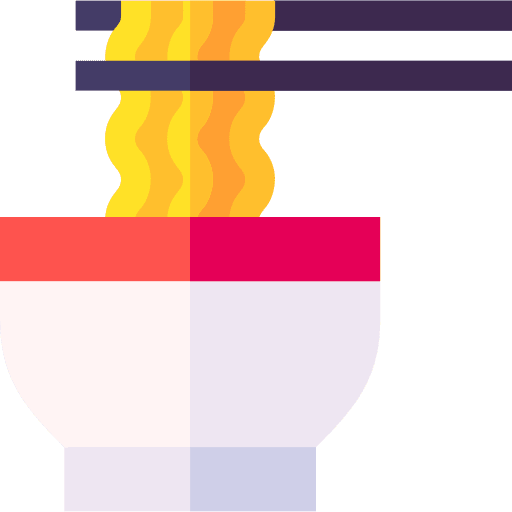 Yakisoba oriental asian ramen icon