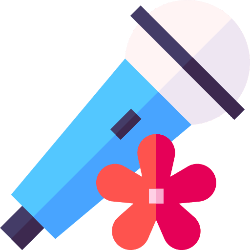 Karaoke cultures sakura japan icon