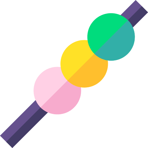 Dango mochi asian food food and restaurant icon