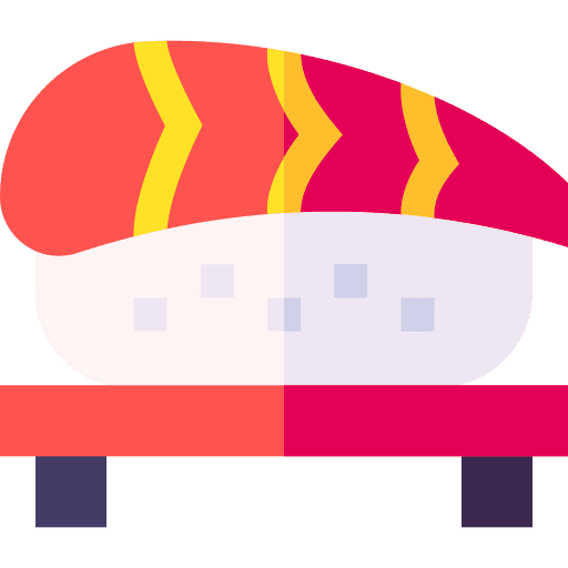 Sushi chopsticks roll fish sushi icon