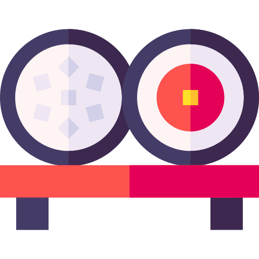 Sushi raw sushi chopsticks icon