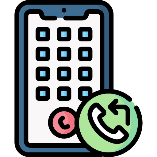 Call back calling telephone call arrow icon