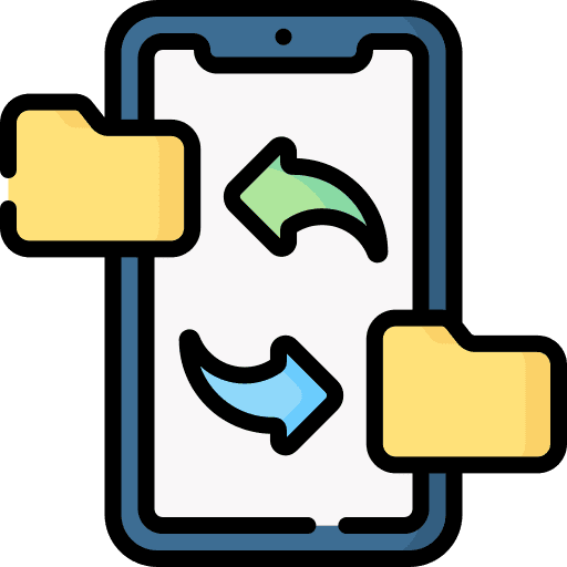 File transfer file transfer data transfer folder icon