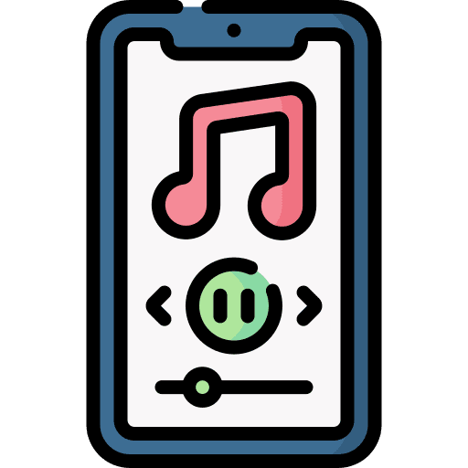 Music player film smartphone music player icon