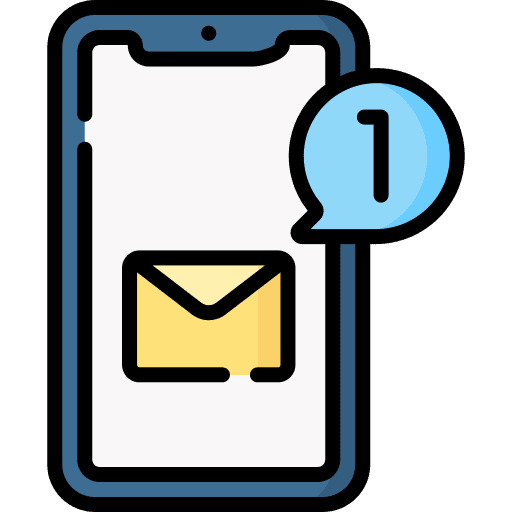 Email envelope letter smartphone icon