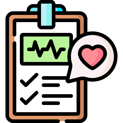 Medical records patient success clinic history icon