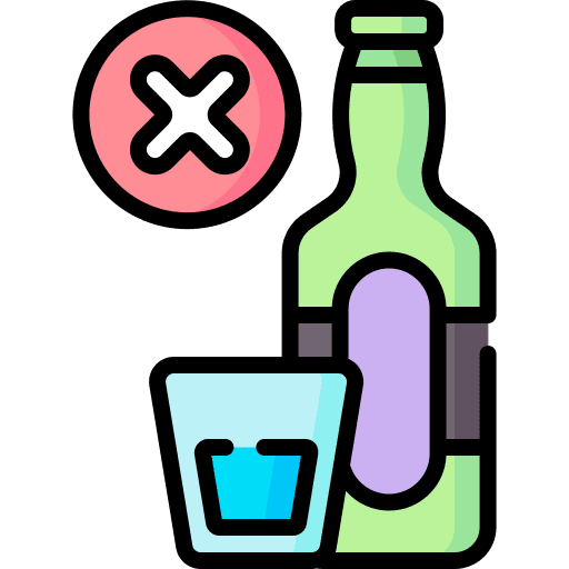 No drinking healthcare and medical signaling food icon