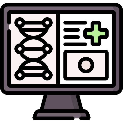 Dna science laboratory lab icon