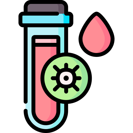 Blood test healthcare and medical lab test tube icon