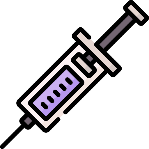 Injection shot syringe injection icon