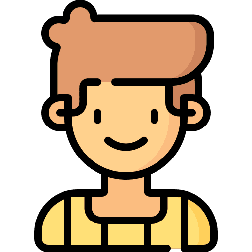 Patient man brown hair avatar icon