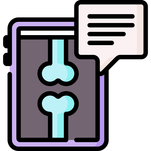 X ray radiography clipboard checkup icon