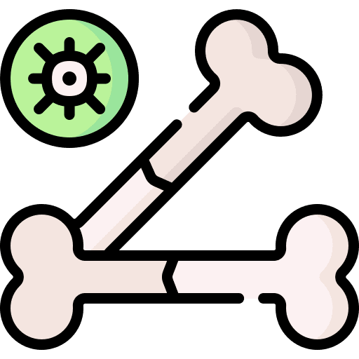 Bone cancer bone cancer healthcare and medical medical icon