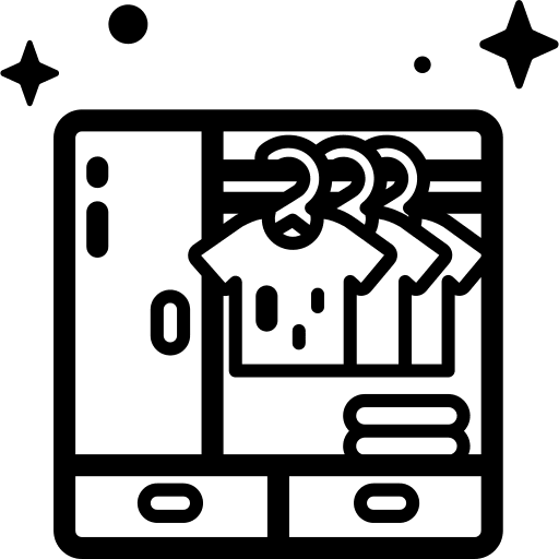 Wardrobe cupboard wardrobe cabinet icon