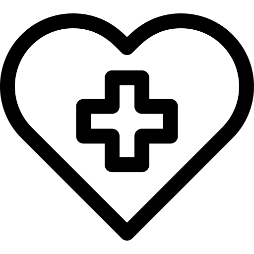 Heart healthcare and medical health healthcare icon