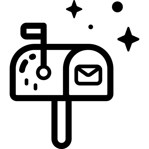 Mail box furniture and household mailbox communications icon