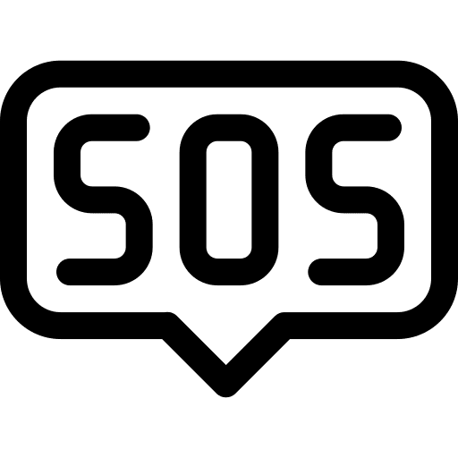 Sos communications electronics emergency icon