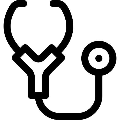 Stethoscope doctor phonendoscope medic icon