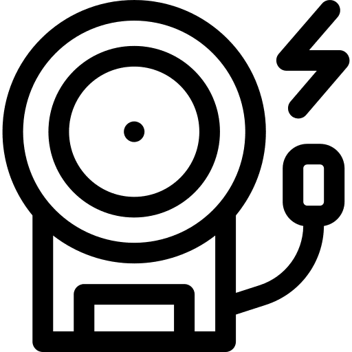 Fire alarm ring ring bell emergency icon