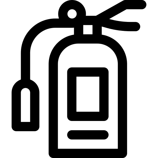 Fire extinguisher safety firefighting fire extinguisher icon