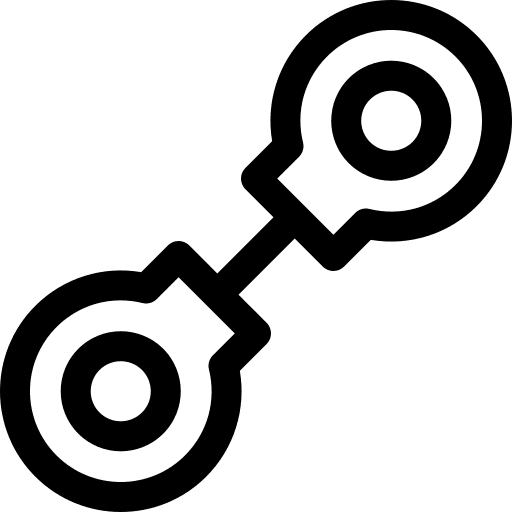 Handcuffs handcuffs jail prisoner icon