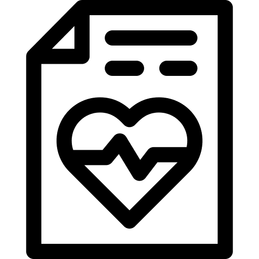 Heart rate medical heart rate cardiogram icon