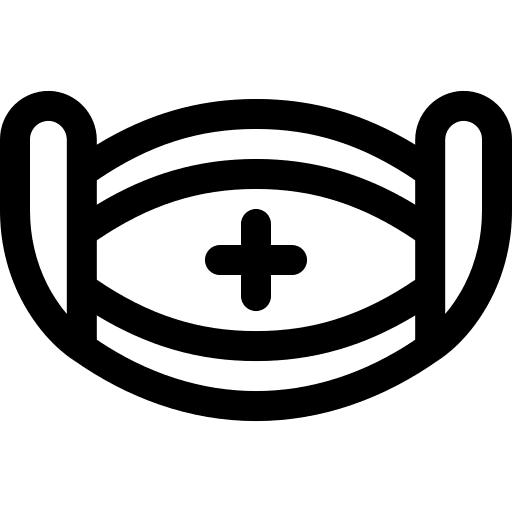 Medical mask healthcare and medical coronavirus covid 19 icon