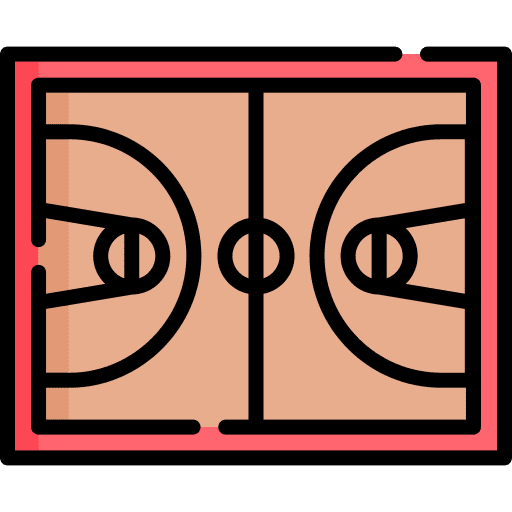 Basketball court basketball court playground sports icon