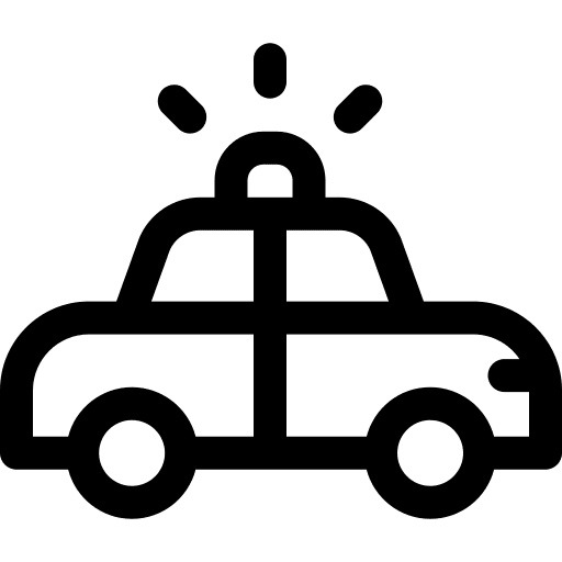 Police car emergency vehicle police car icon