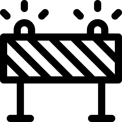 Traffic barrier barrier signal traffic sign icon