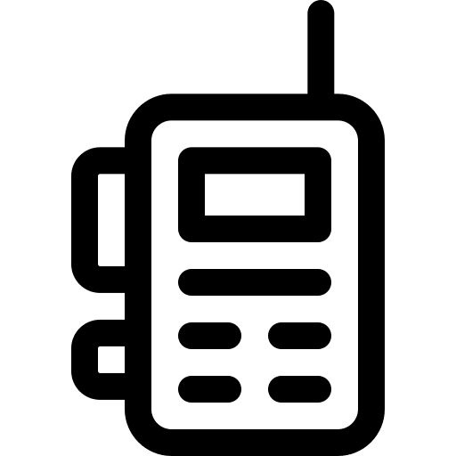 Walkie talkie frequency electronics communications icon