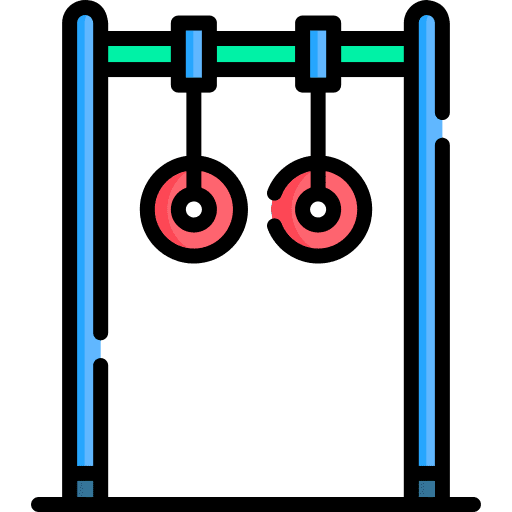 Rings gymnastic rings playground gym icon