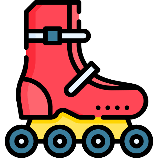 Roller skate hobbies exercise roller skate icon
