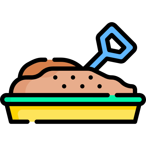 Sandbox summertime park play icon