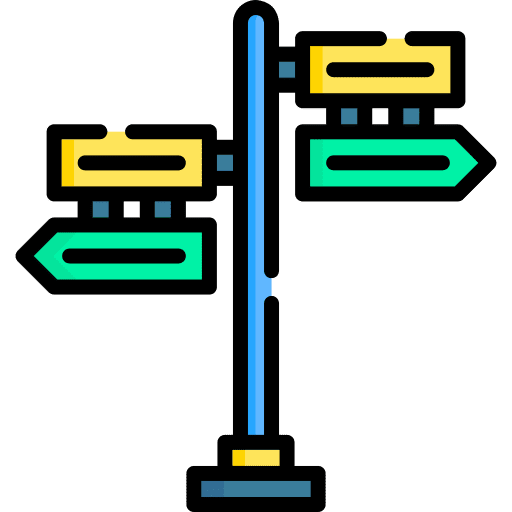 Signpost directional road sign signpost icon